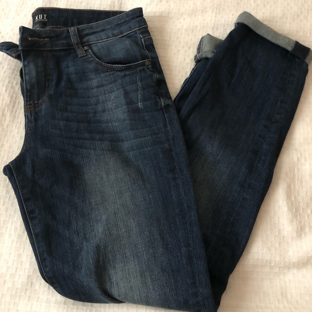 KUT Medium Wash Boyfriend Jeans